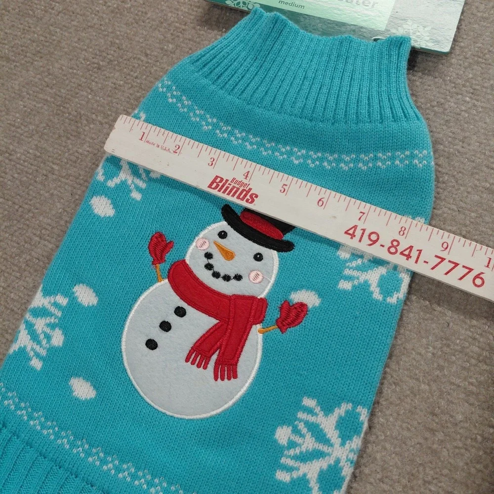 Doggie Design Snowman Ugly Christmas Sweater Medium 12